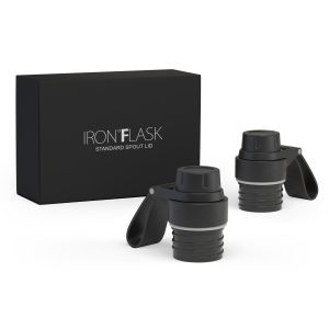 Iron Flask Spout Lid 2.0 2 Pack | Leakproof BPA-Free Chug Lid for Narrow Mouth Water Bottles
